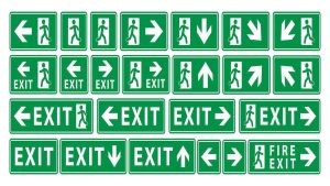 استاندارد نصب تابلوهای خروج اضطراری