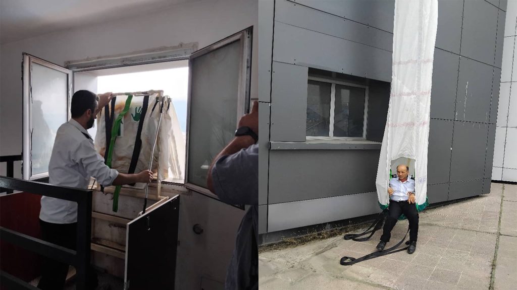 چگونگی استفاده از شوت نجات